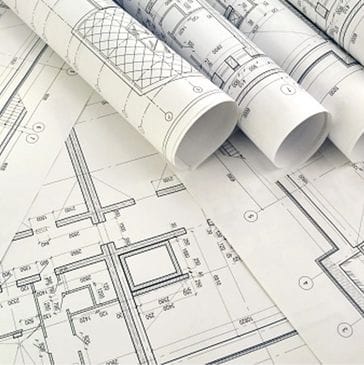 Blueprints for a luxury home.
